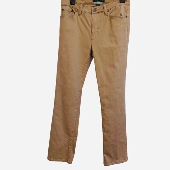Ralph Lauren Co. Straight Leg Pockets Classic Mid-Rise Stretch Women’s 6 Petite - Picture 1 of 9